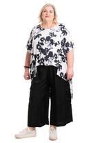 white-and-black-floral-plus-size-top