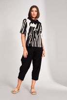 women's plus size abstract top