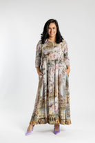 women's plus size floral maxi dress special occasion wear