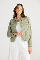 sage-white-check-denim-jacket-fray