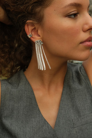 G and G Collective - GGMW Mia Natural Stone Triangle Earrings