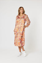 midi-peach-pattern-dress-plus-size-clothing