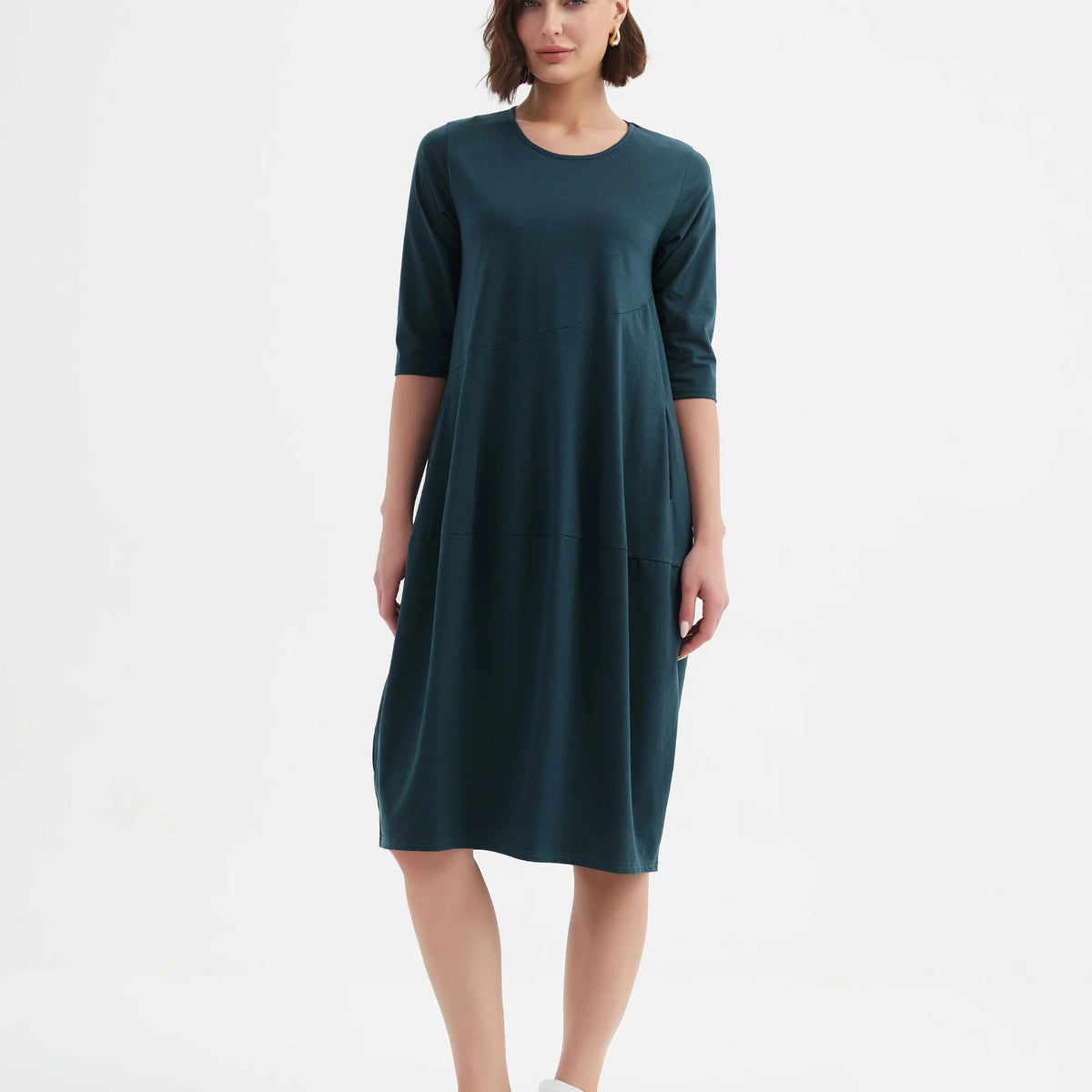 Tirelli - 25D3611 Diagonal Seam Winter Dress – Magazine Designer Clothing