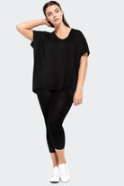 black plus size tee