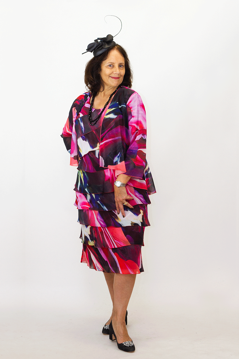 Layla Jones LJ0396 Calvin Klein Chiffon Jacket Magazine