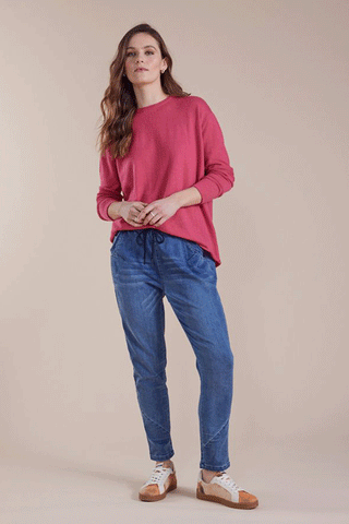 French Dressing Jeans - 6000779 Embroidered Cuff Jean