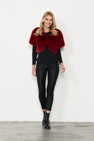 Layla Jones / Jesse Harper LJ0212/JH0244 - Calvin Klein Chiffon Jacket with peplum