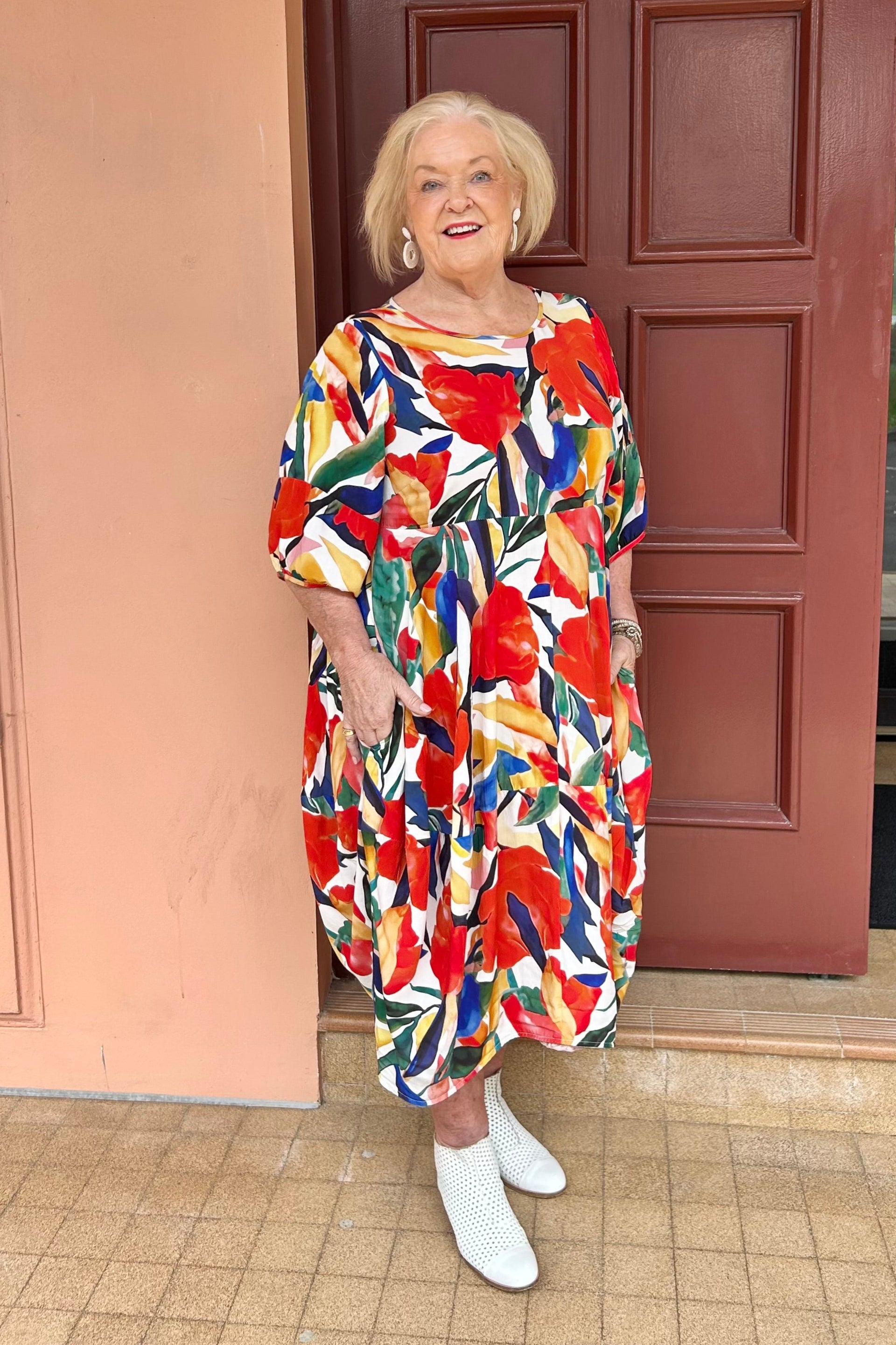 Niovara 1113-051 Bird of Paradise Dress – Magazine Designer Clothing