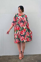 women's plus size knee length dress