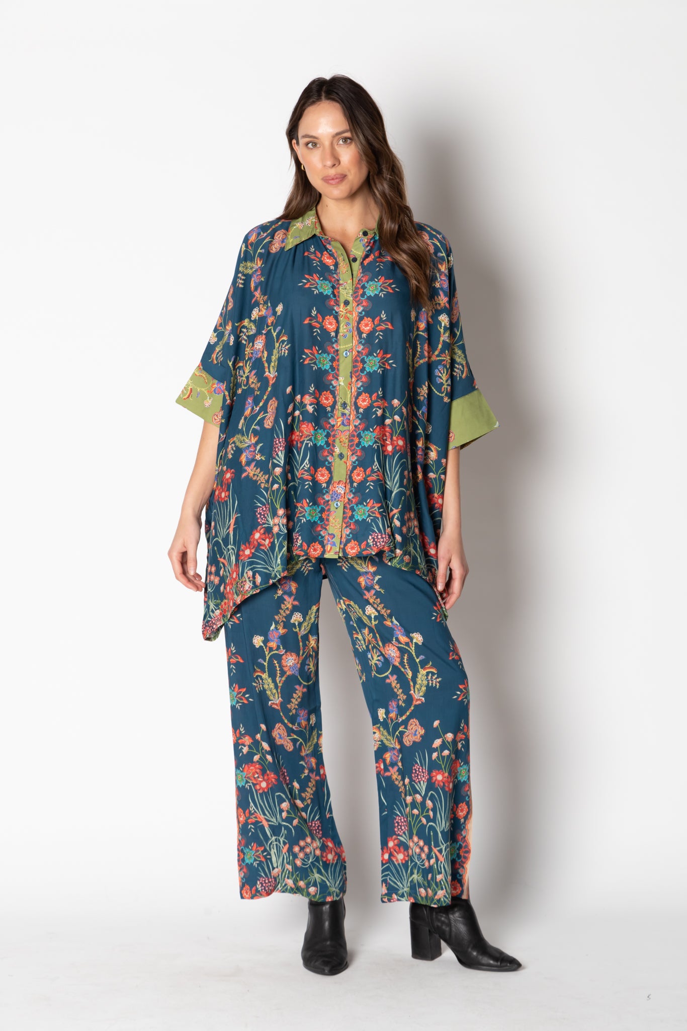 barcelona kaftan lula soul printed plus size womens shirt