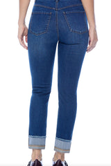French Dressing Jeans - 6000779 Embroidered Cuff Jean