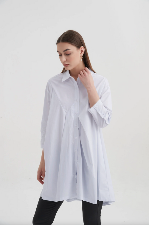tirelli-asymmetric-tuck-shirt-dress