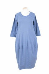 tirelli-3/4-stripe-diagonal-seam-dress