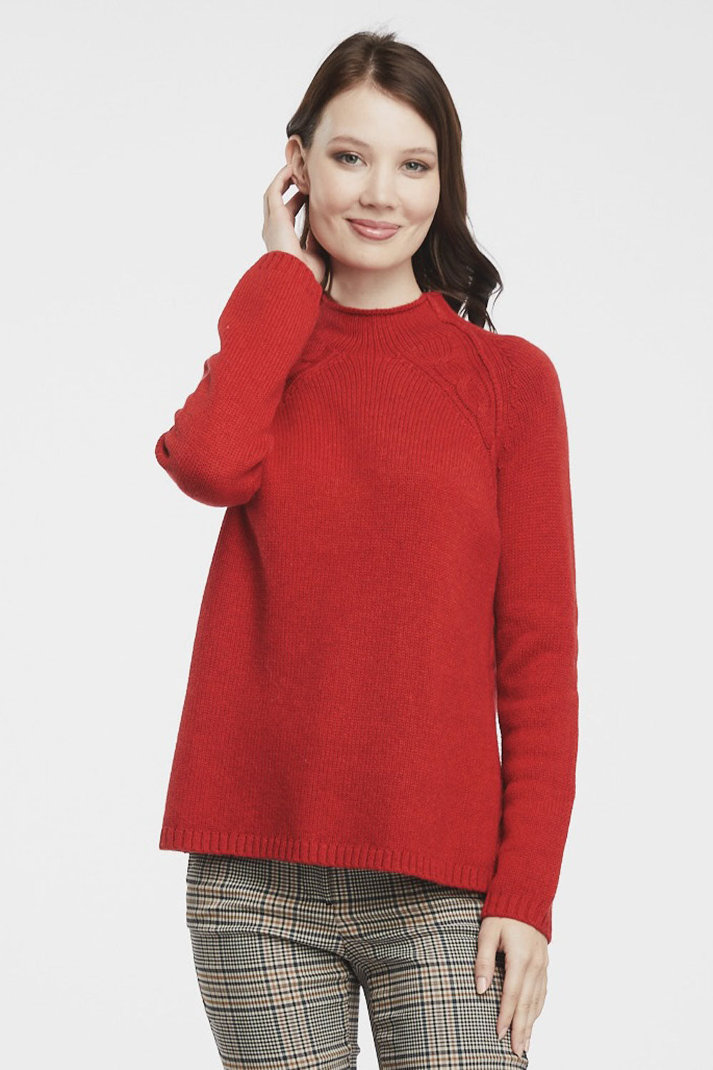 Zaket and Plover - ZP5145 Cable Trim Sweater – Magazine Designer Clothing