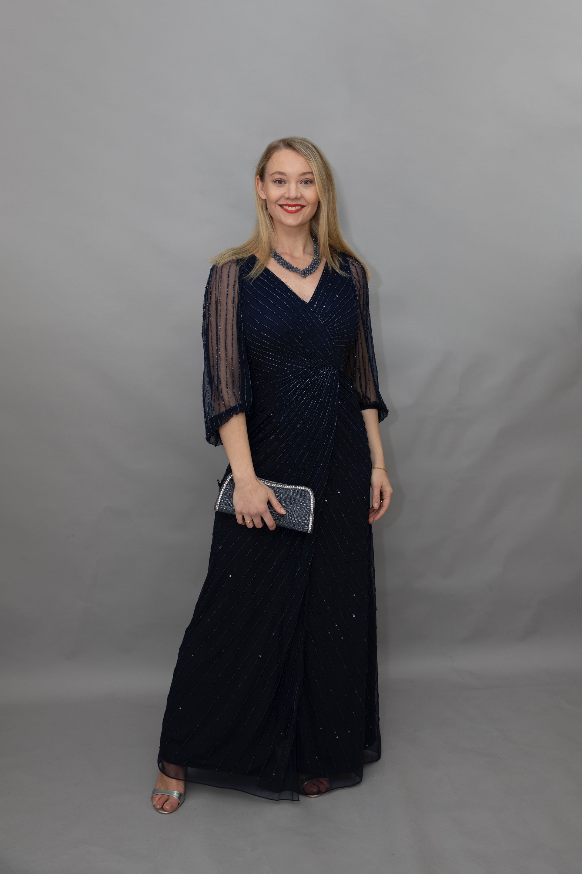 slim fit dress slacks Josephine Sequin Dress (Black)