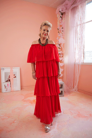 Pink Ruby - PD234004 So Tasteful A Line Dress