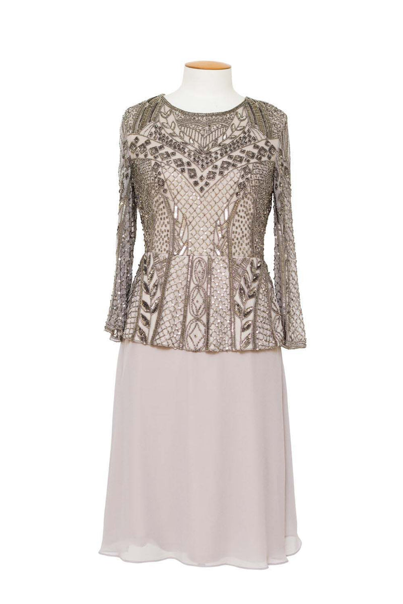 Jesse Harper - JH0126 3/4 Sleeve Beaded Dress – Magazine Designer Clothing